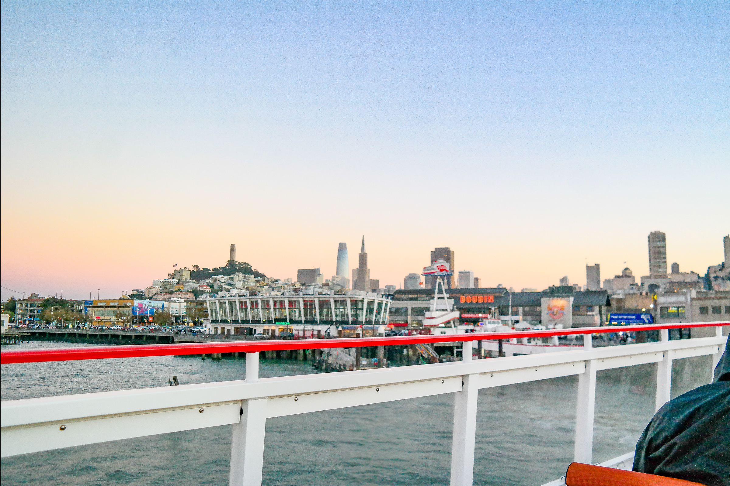 Picture of San Francisco city taken from boat